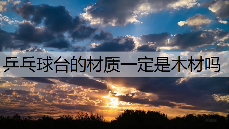 乒乓球台的材质一定是木材吗
