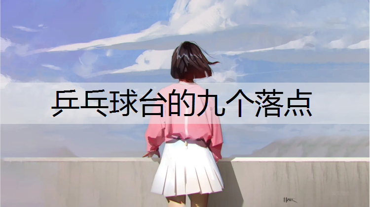 乒乓球台的九个落点